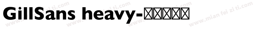 GillSans heavy字体转换
